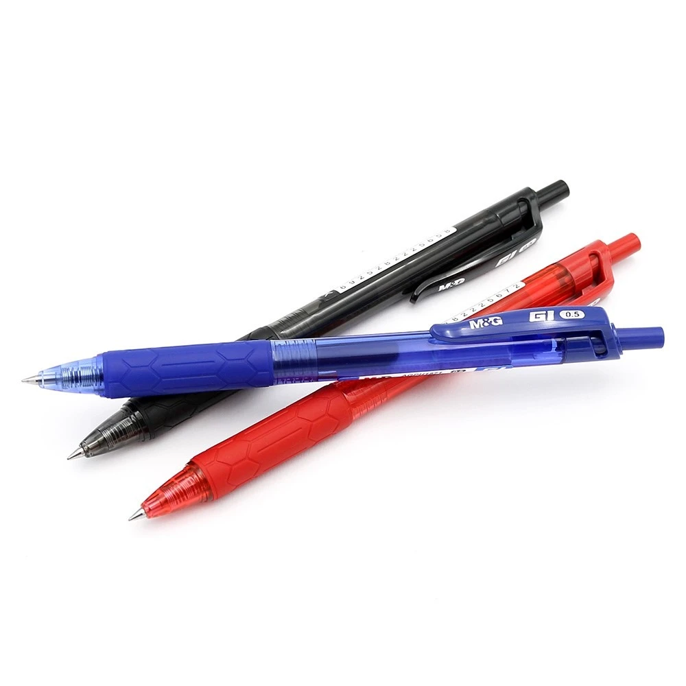 Pulpen / Ballpen Gel Pen M&G Retractable G1 0.5mm AGPH1871 Black Blue Red